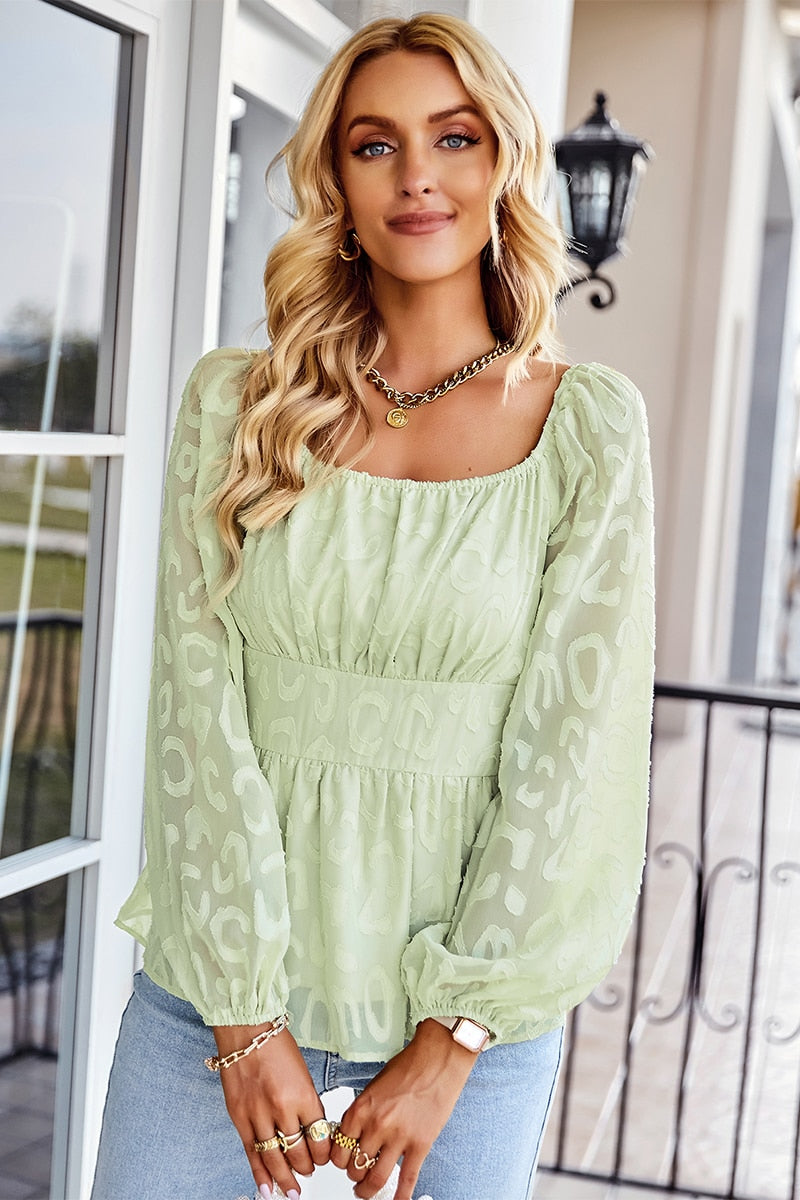 Puff Sleeve Blouse for Women - Spring 2025 Collection