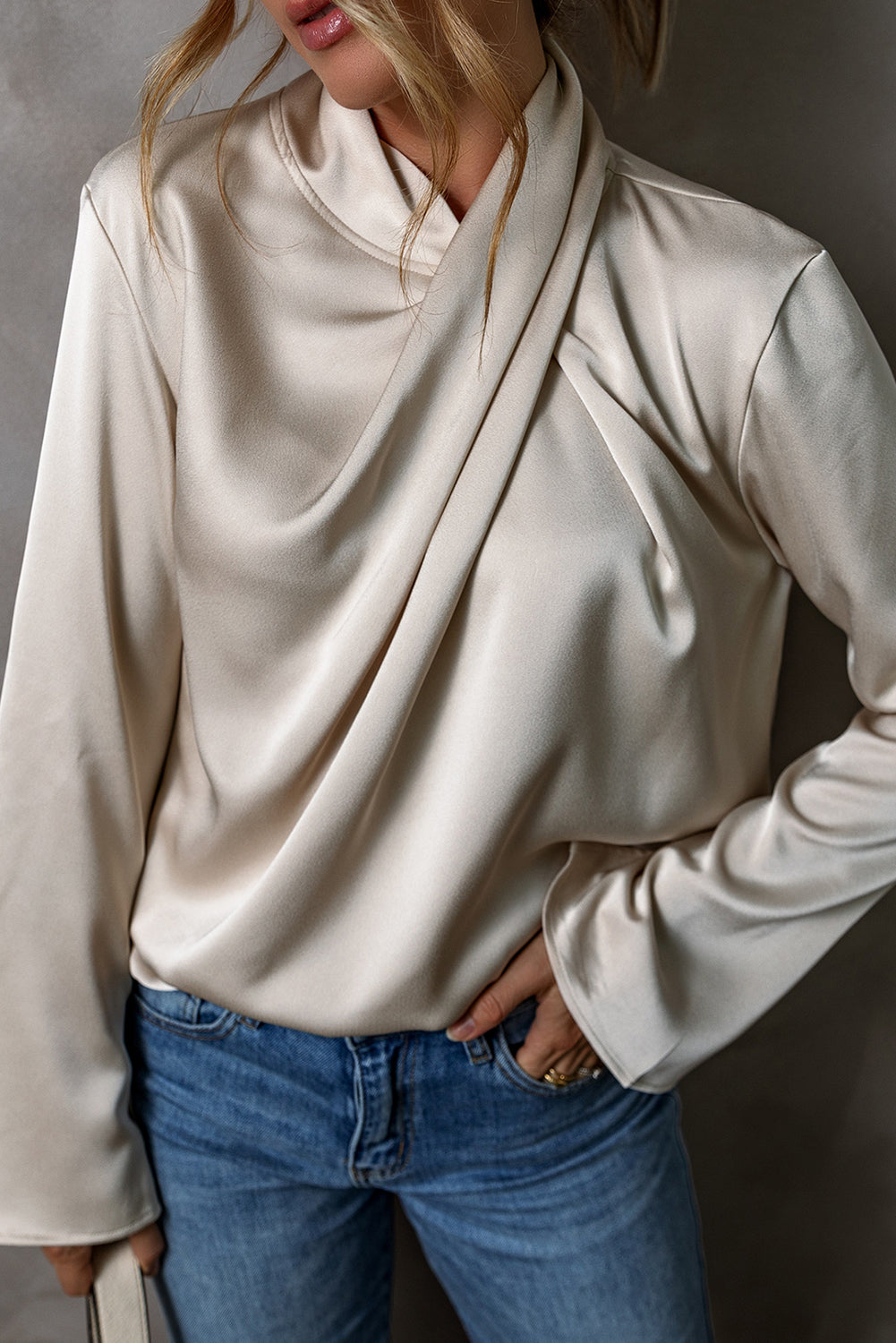 Women's blouse with cross front - Livia, Spring 2025 Edition