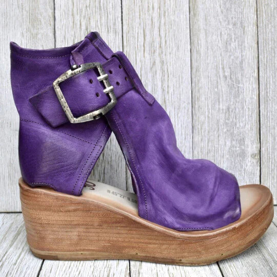 Shina -Boho wedge sandals for women
