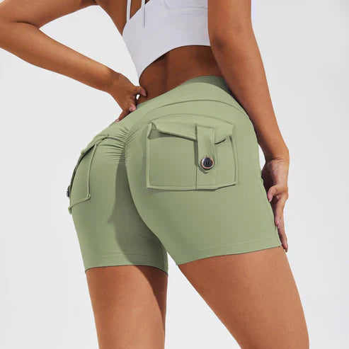 Louisa - High Waist Shorts with Hip Lift Effect