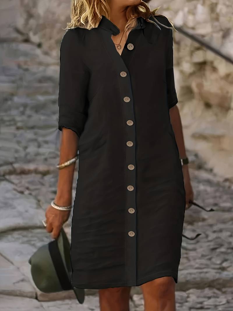 Isabella – Casual Simple Midi Dress for Women