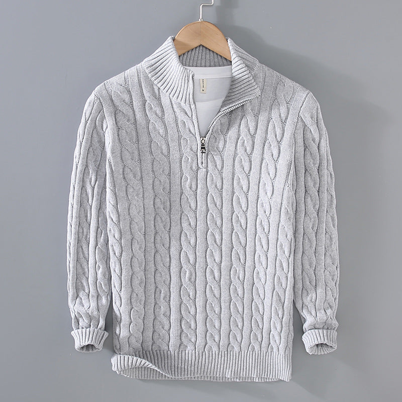 Theo - Men's Polo Shirt with Zipper