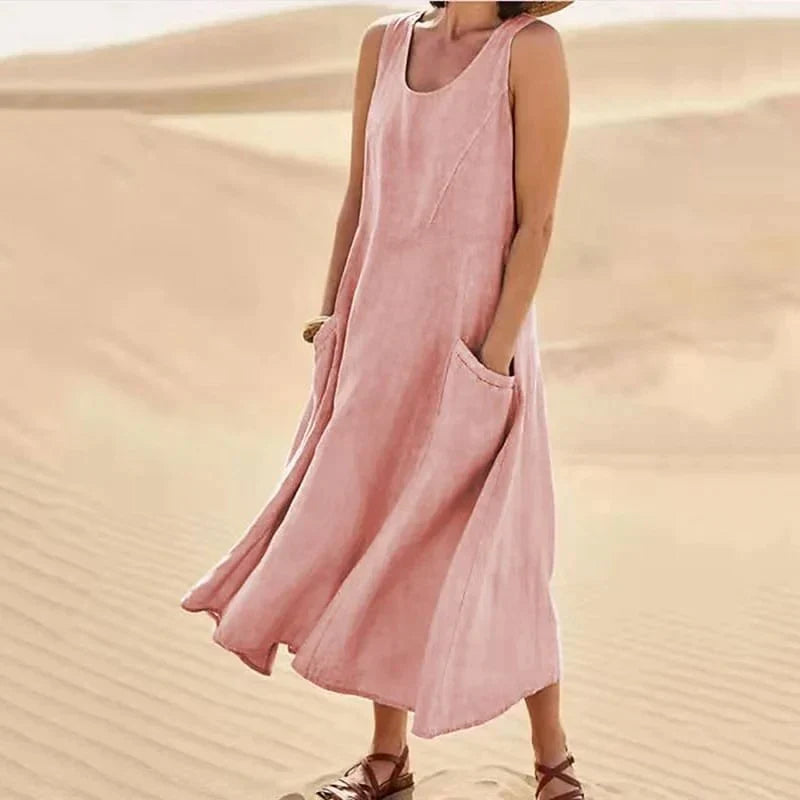 Almaa – Linen Dress for Spring