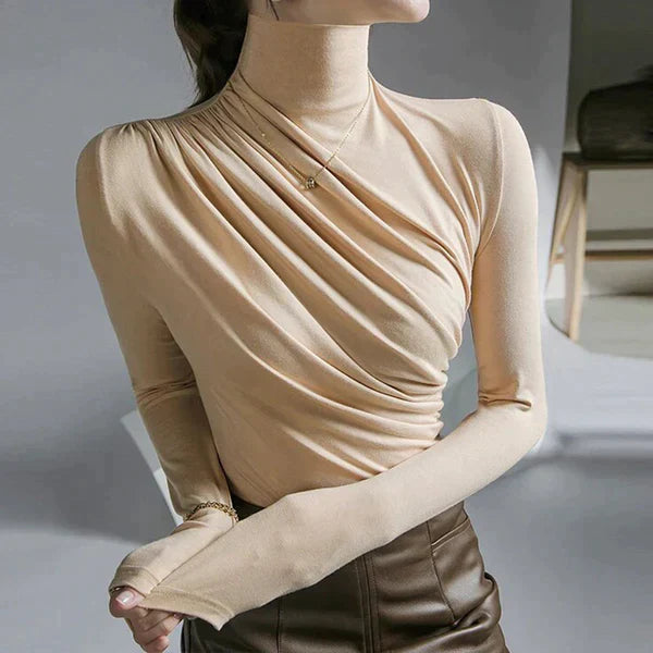 Arietty - Pleated turtleneck sweater