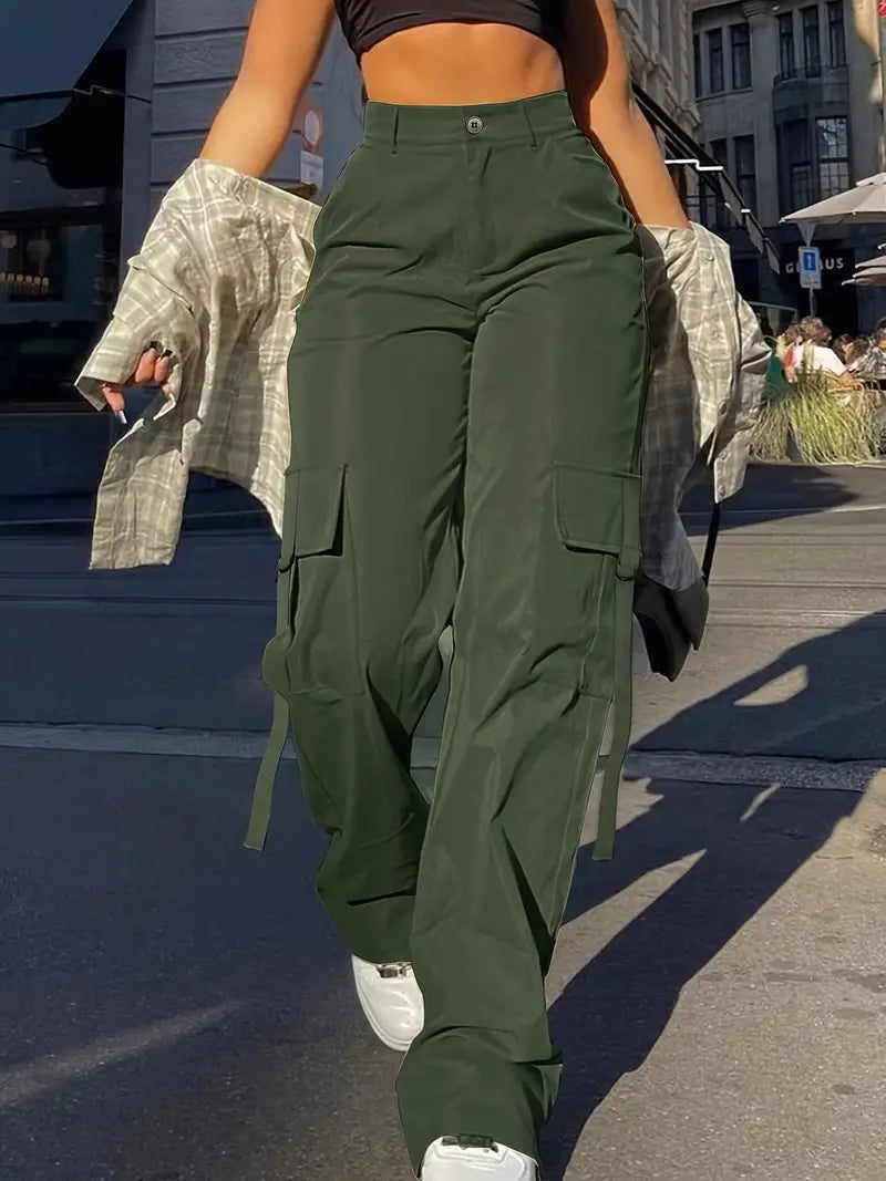 Celia - Plain cargo pants
