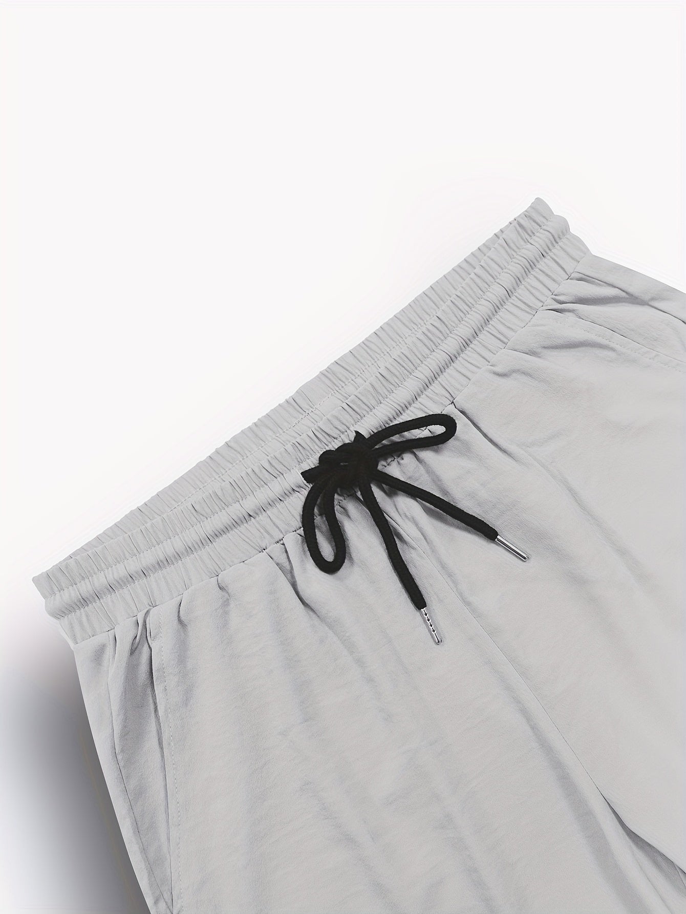 Top and Pants Set - Casual - Polyester, Short Sleeve, Solid Color - Perfect for Casual Wear