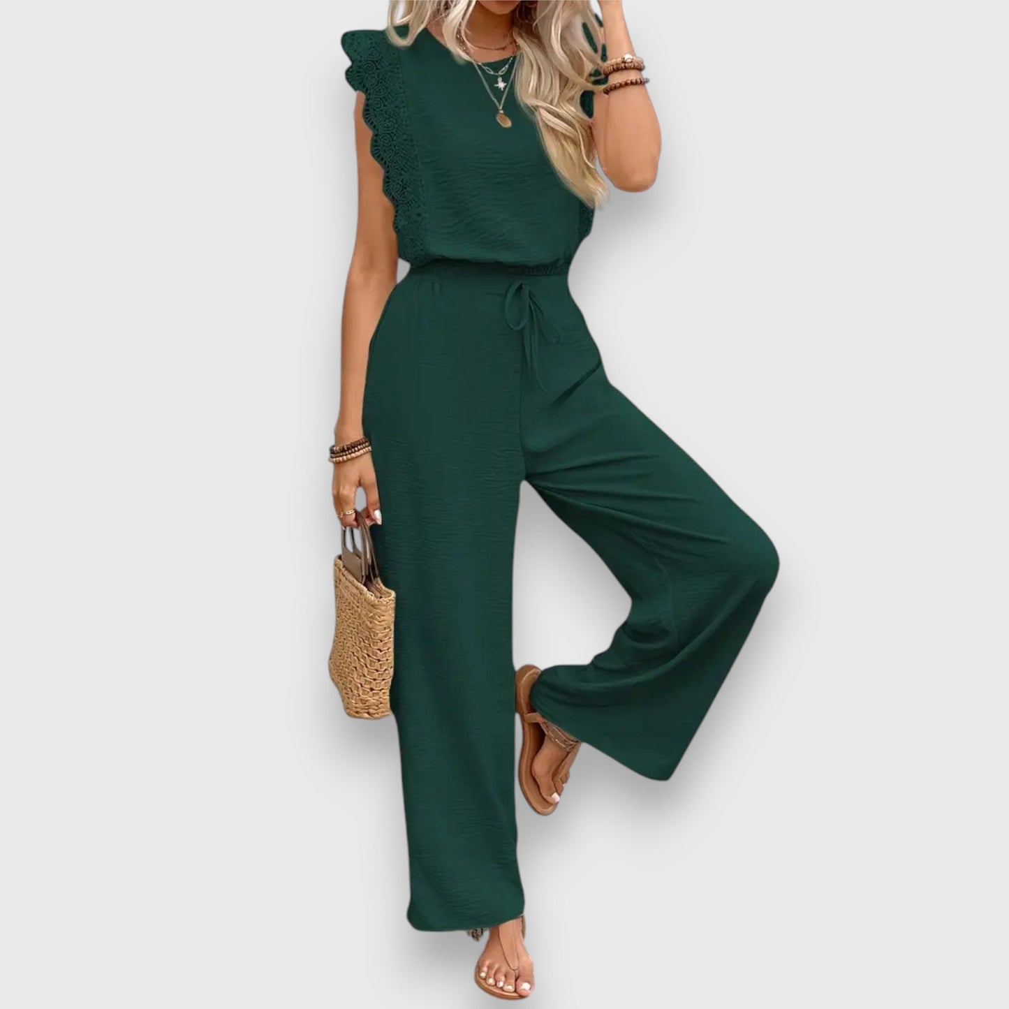 Elise – Two-piece with lace trim