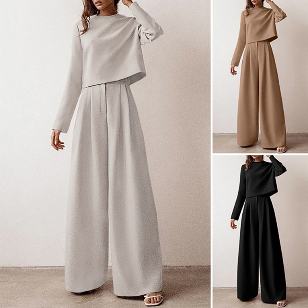 Trendy Two-Piece Palazzo Set - Amara