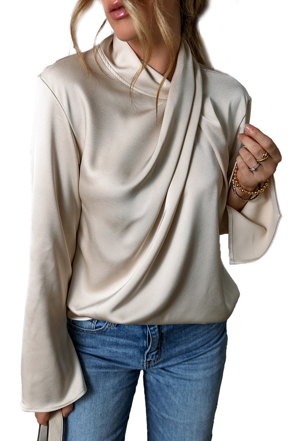 Women's blouse with cross front - Livia, Spring 2025 Edition