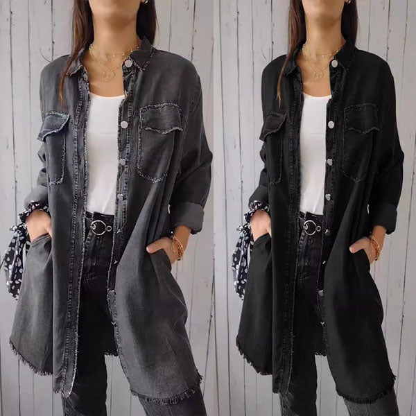 Faux Denim Summer Shirt - Sophie