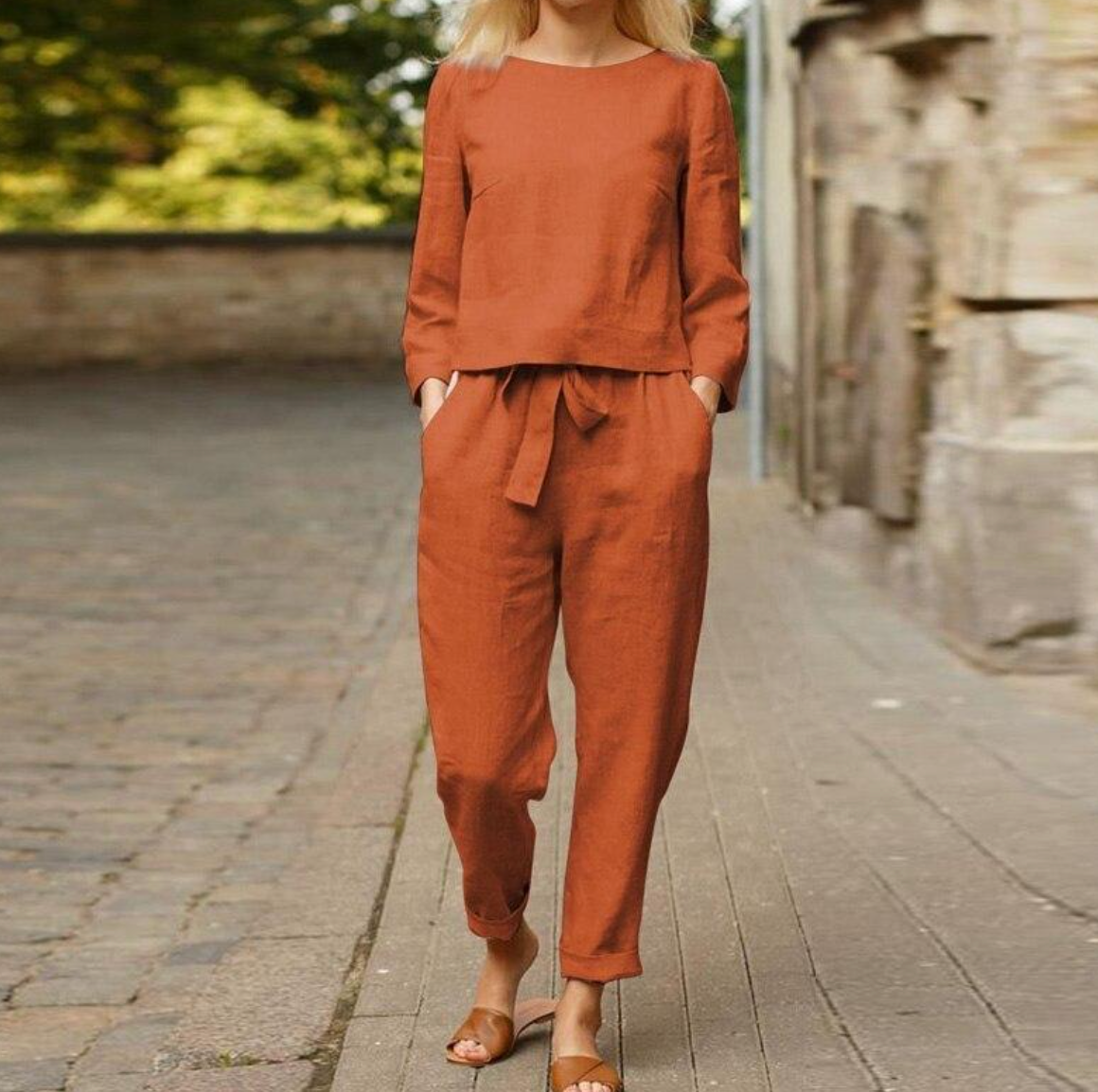 Lenora | Spring and Summer Linen Set