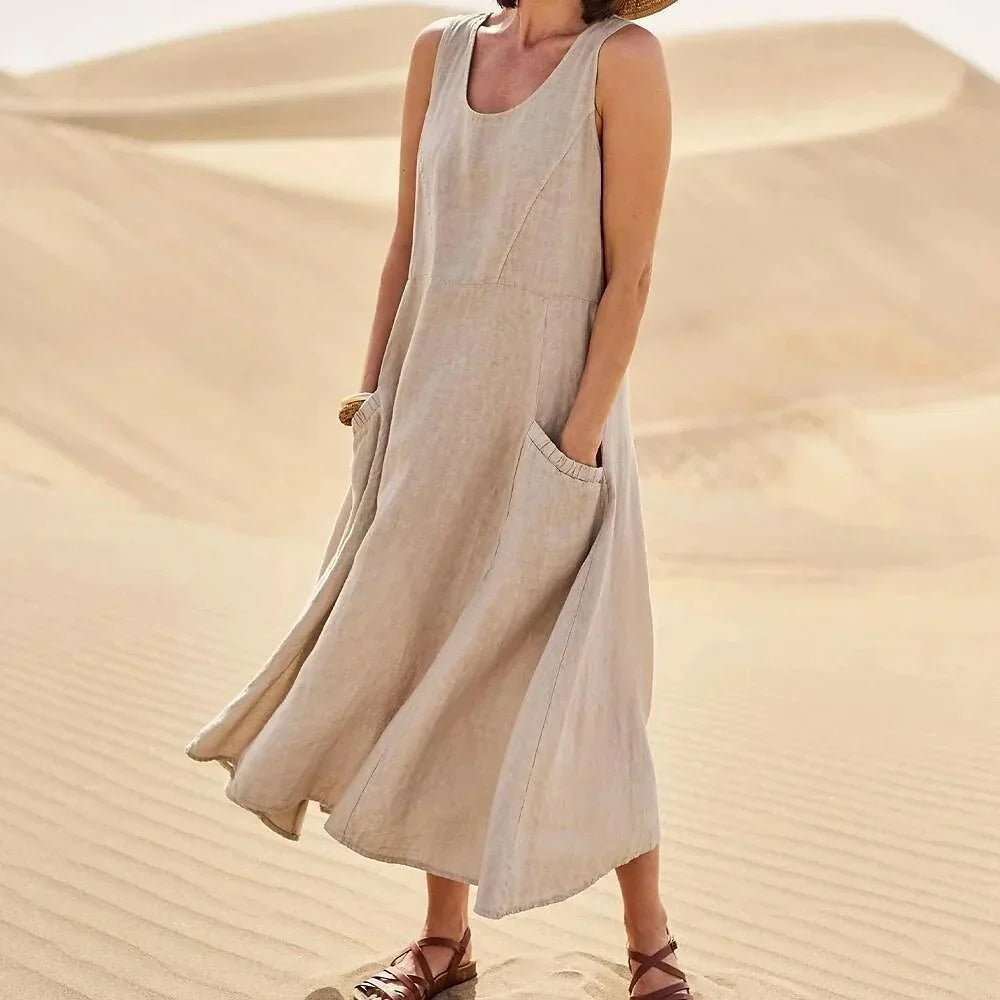 Almaa – Linen Dress for Spring