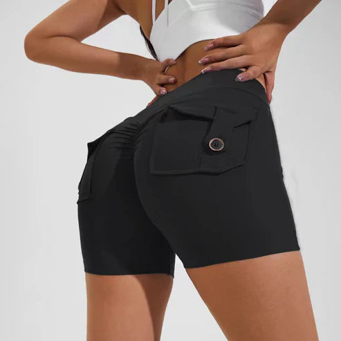 Louisa - High Waist Shorts with Hip Lift Effect