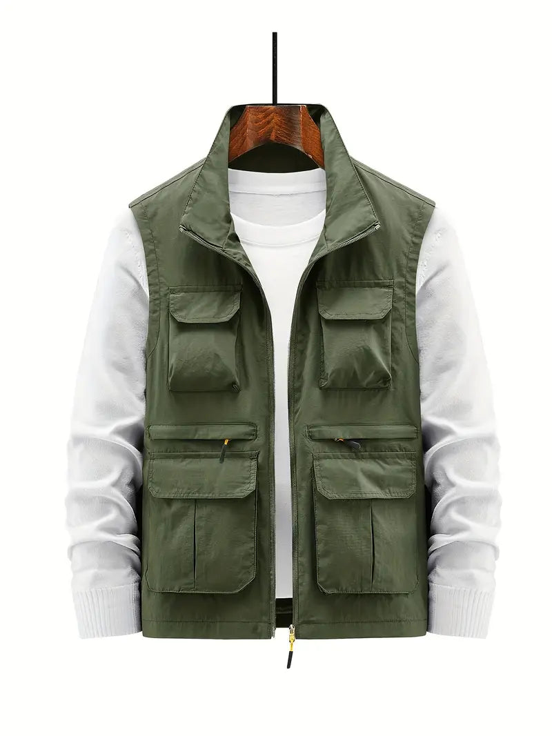 Breeze - Men's Vest with Multi-Pockets and Zip