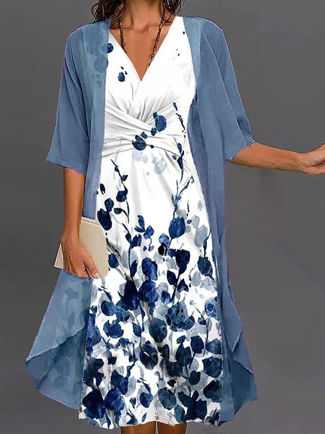 Mia – Two-piece floral midi dress