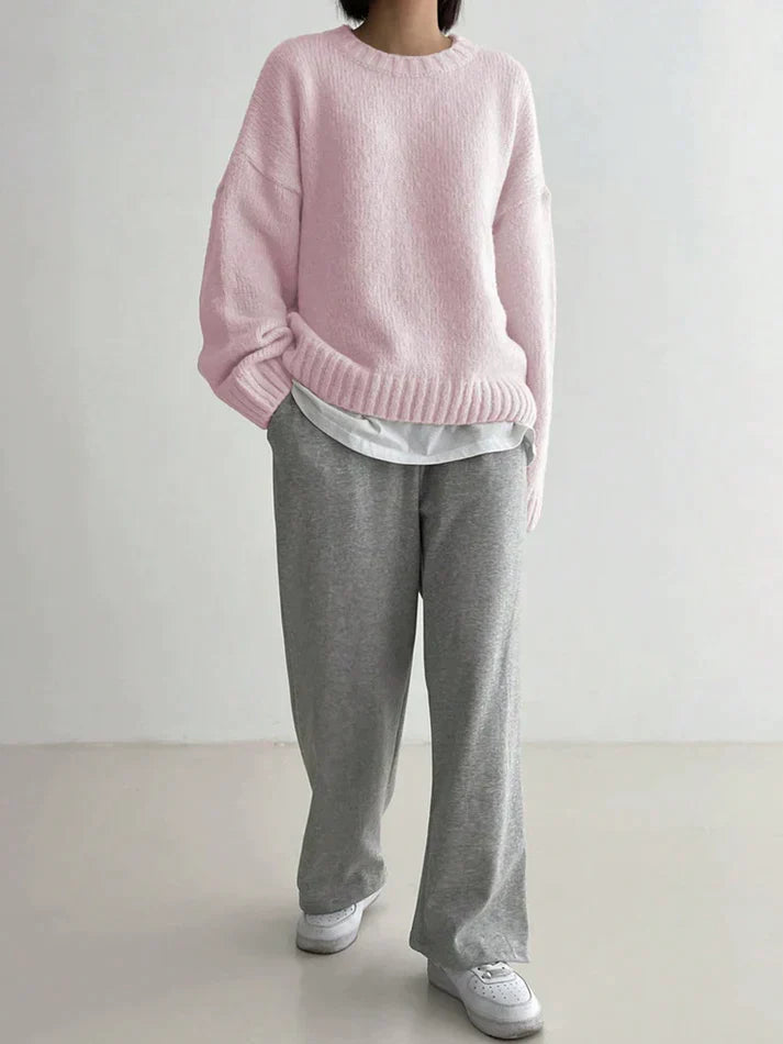 Polly - Pink Monochrome Sweater