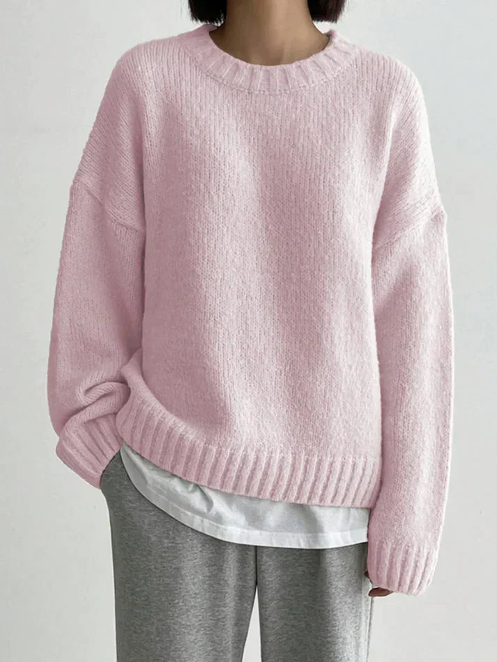Polly - Pink Monochrome Sweater