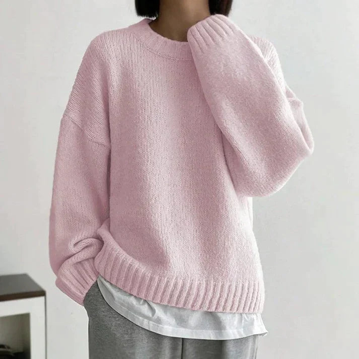 Polly - Pink Monochrome Sweater