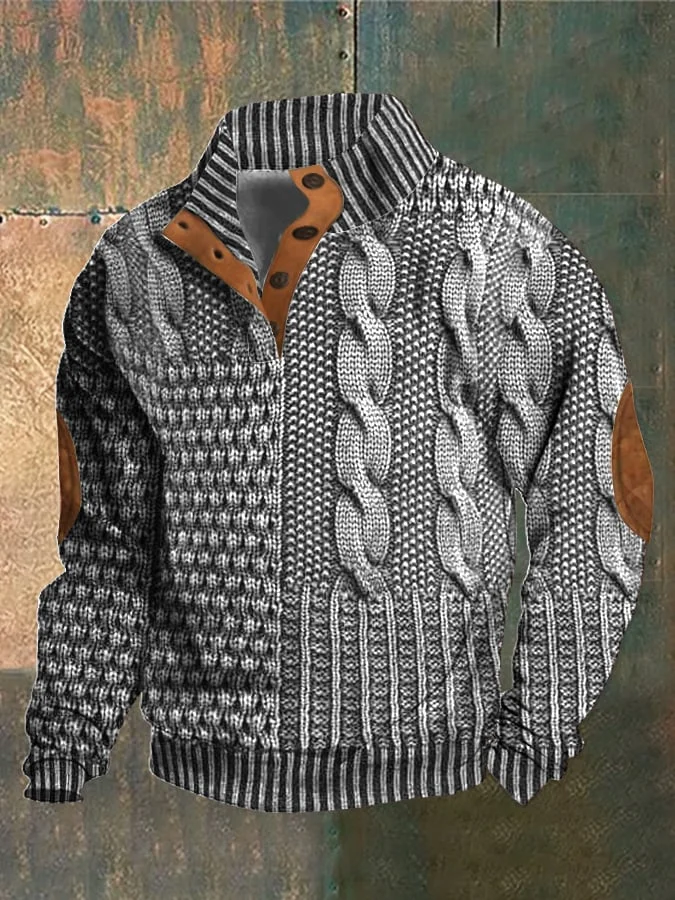 Albert - Men's Retro Turtleneck Sweater with High Collar