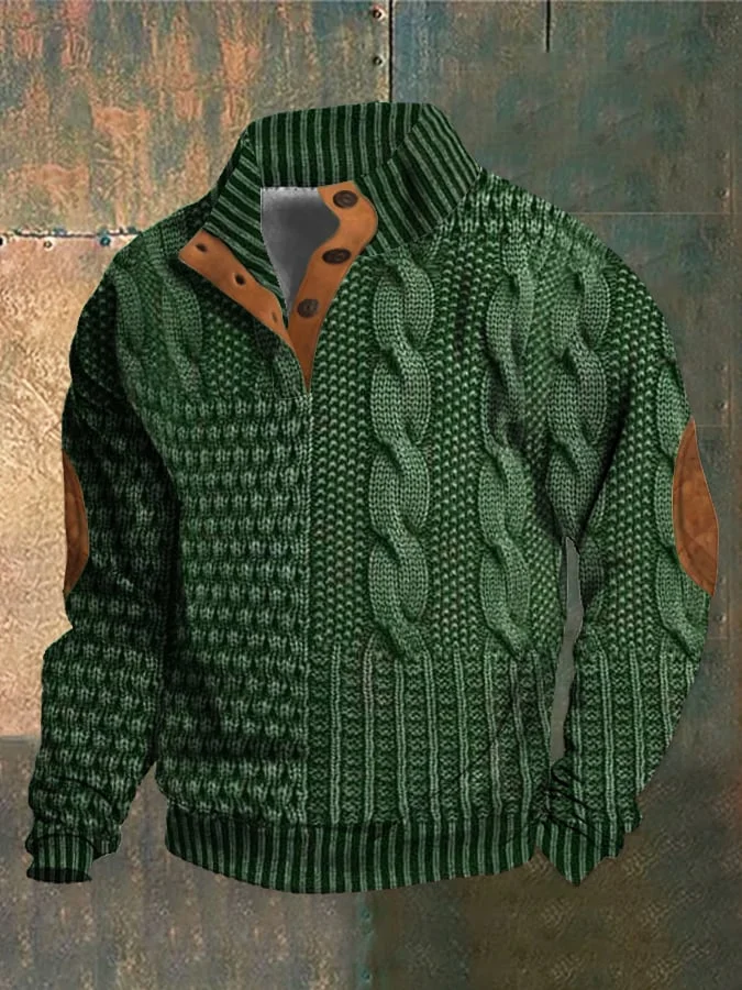 Albert - Men's Retro Turtleneck Sweater with High Collar