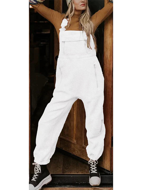 Martha - Women's thermal fleece overall with zip pockets