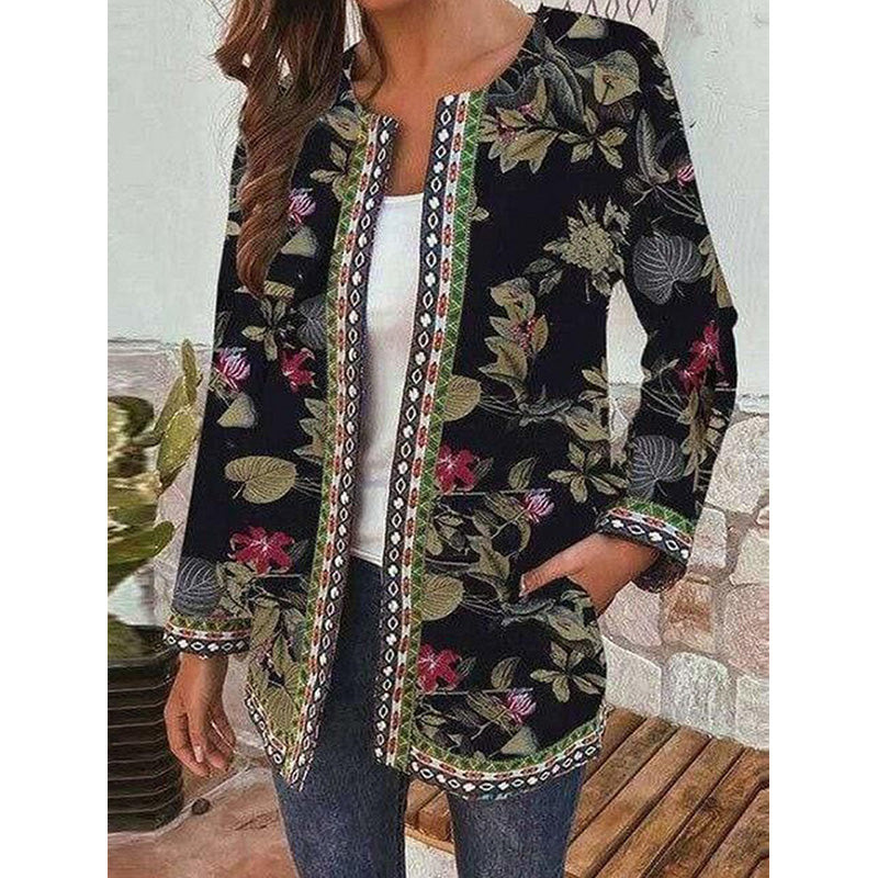 Georgia - Coat with floral pattern