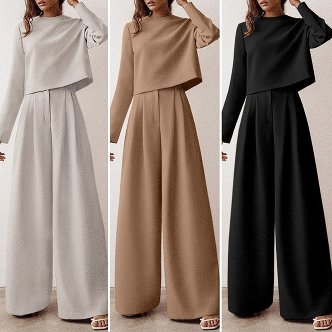 Trendy Two-Piece Palazzo Set - Amara