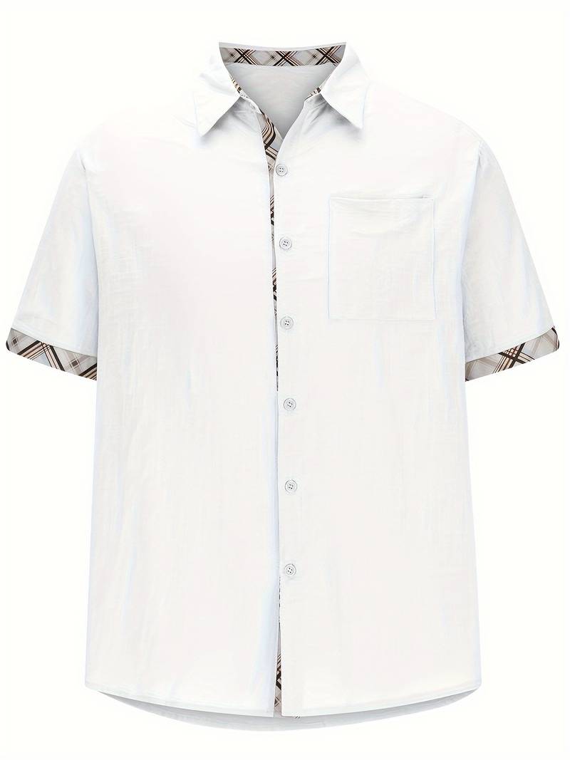Brandon – Stylish traditional shirt with plaid graphic print