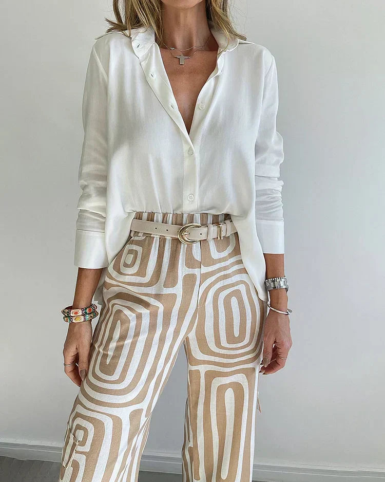 EVELYN | GEO-PRINT TWO-PIECE SET