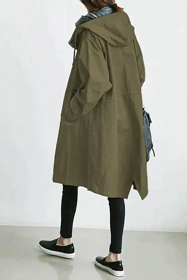 Maris Waterproof Oversized Mid-Length Trench Coat