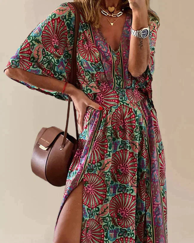 Dania - Bohemian split dress