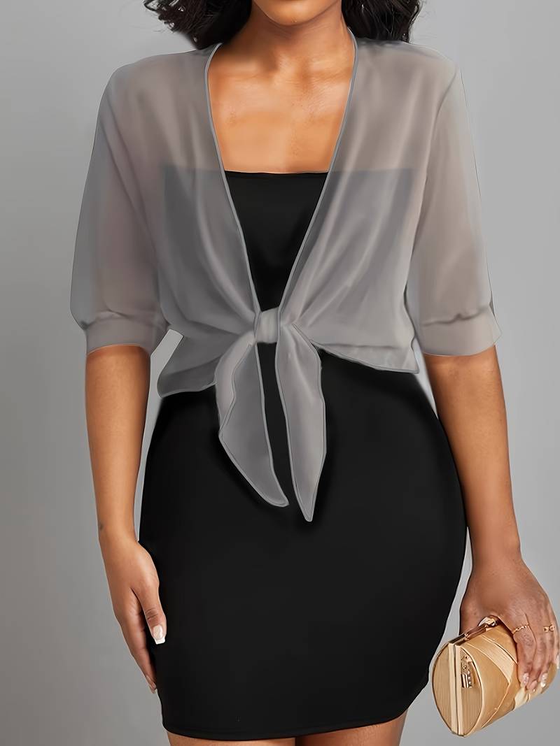 Olivia – blouse with open front for spring