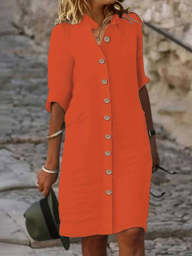 Isabella – Casual Simple Midi Dress for Women