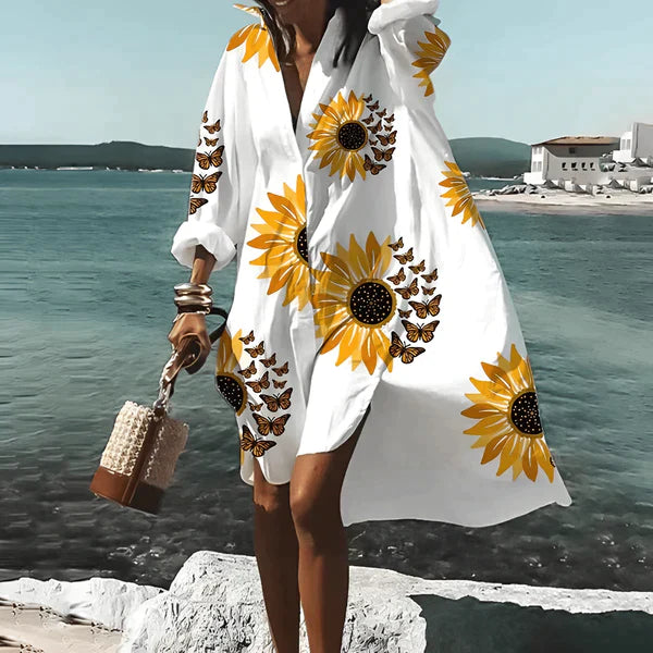 Armina - Knee-length dress with unique print