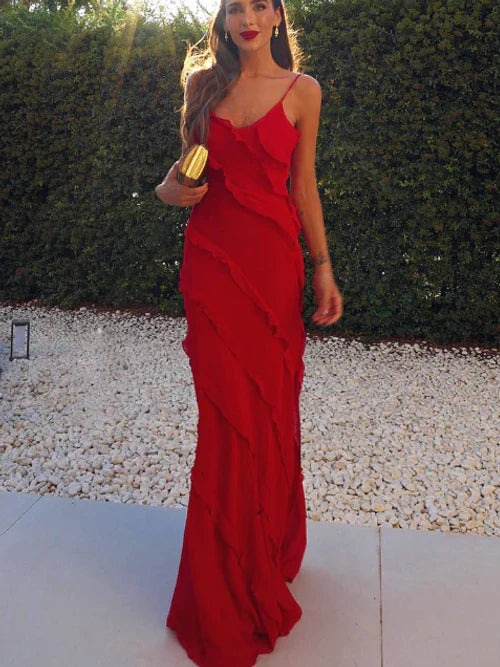 Camilla - Elegant dress with ruffles