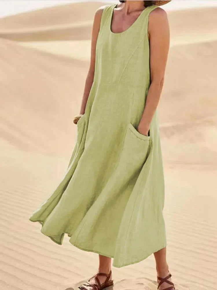 Almaa – Linen Dress for Spring