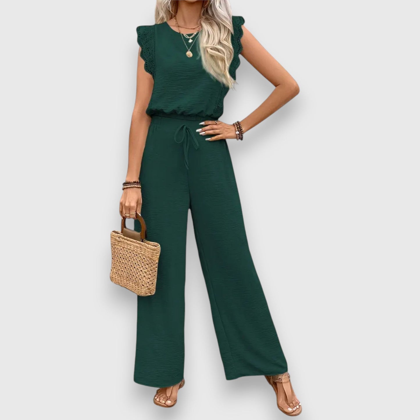 Elise – Two-piece with lace trim