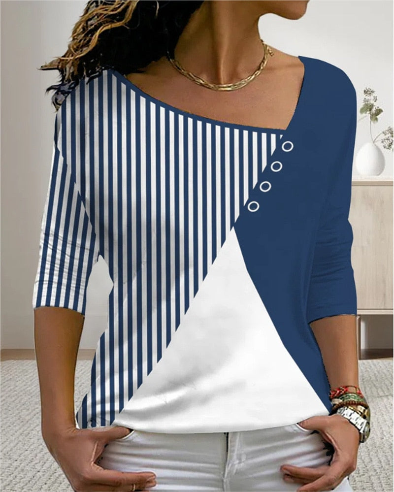 V-Neck T-Shirt for Women - Summer 2025 Collection by MirtesShirt