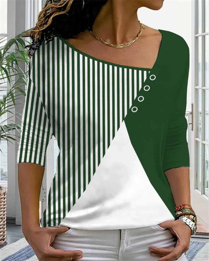 V-Neck T-Shirt for Women - Summer 2025 Collection by MirtesShirt