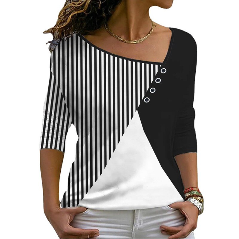 V-Neck T-Shirt for Women - Summer 2025 Collection by MirtesShirt