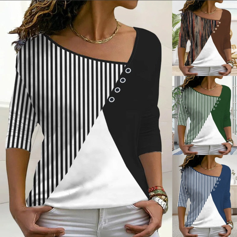 V-Neck T-Shirt for Women - Summer 2025 Collection by MirtesShirt