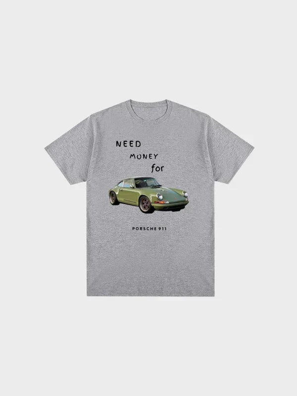 Premium T-Shirt | Money for Porsche 911 - Summer 2025 Edition