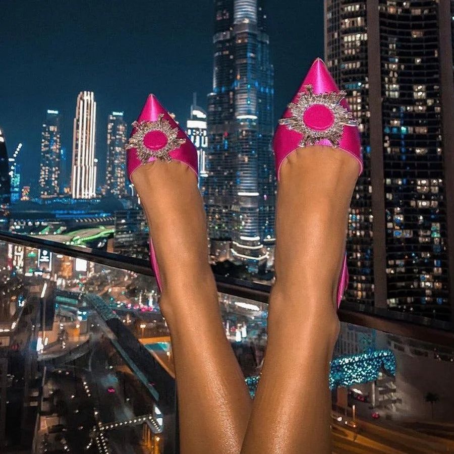 Orelie | Crystal High Heels