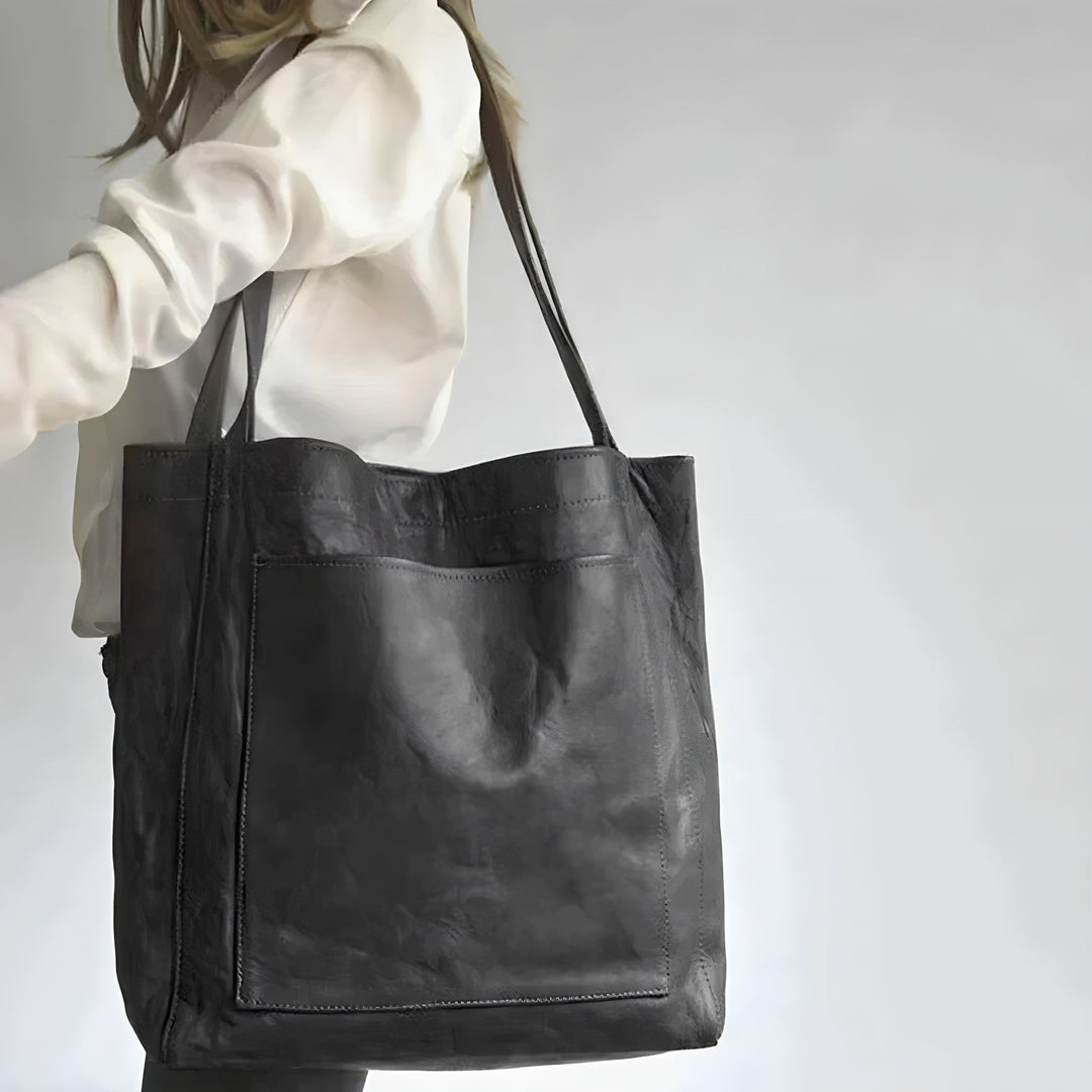 Luxury Leather Tote Shoulder Bag for Women