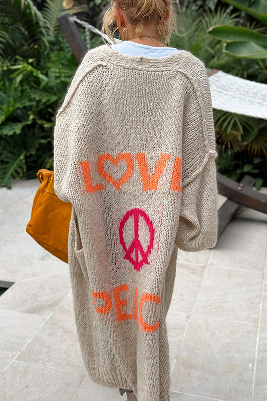 Emberly - Stylish knitted long cardigan