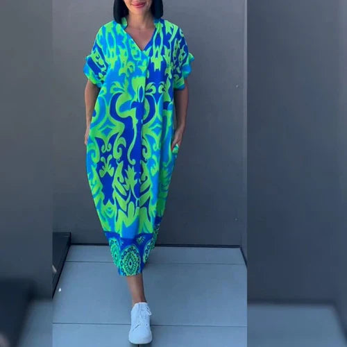 Elegant floral dress for women in romantic style - Kelyan