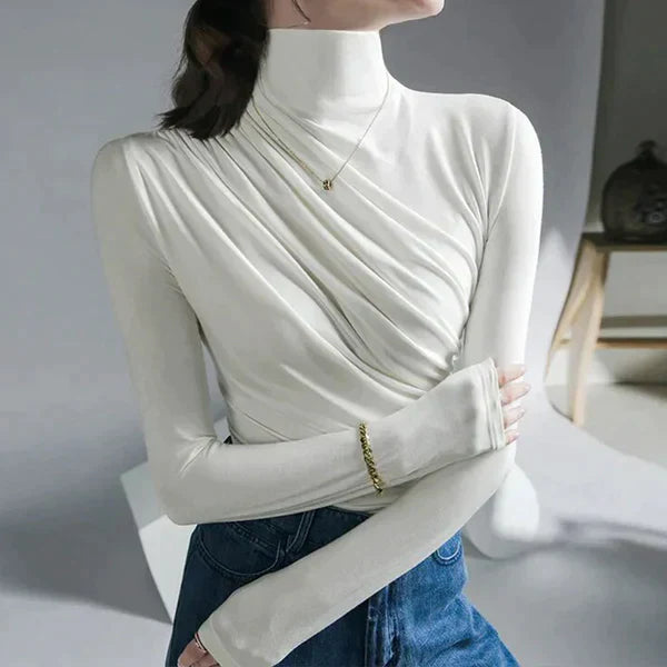 Arietty - Pleated turtleneck sweater