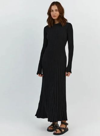Amanda - Long knitted dress for women