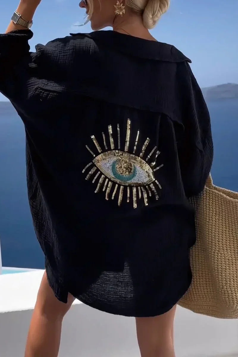 Maisie - Casual shirt with sequins