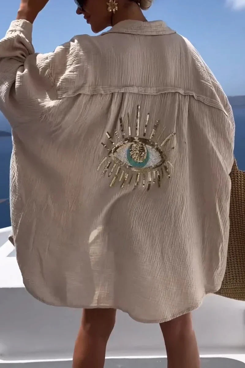 Maisie - Casual shirt with sequins